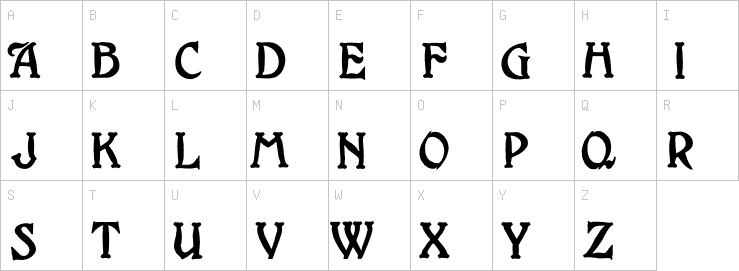 Uppercase characters