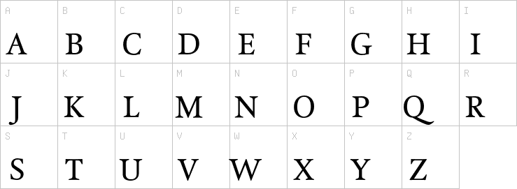 Uppercase characters