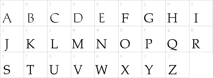 Uppercase characters