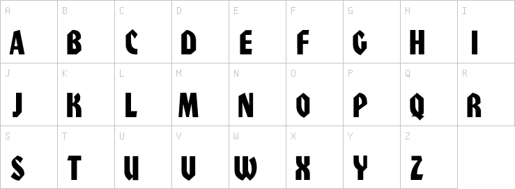 Uppercase characters
