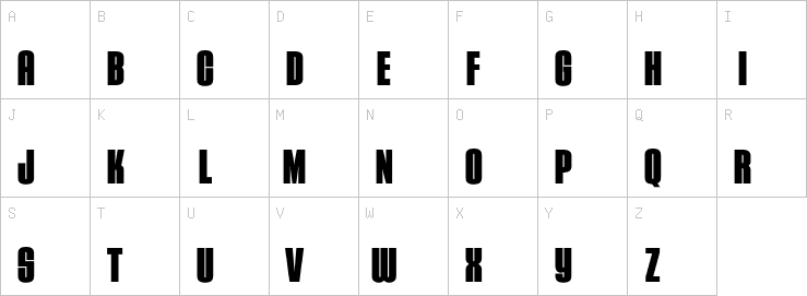 Uppercase characters
