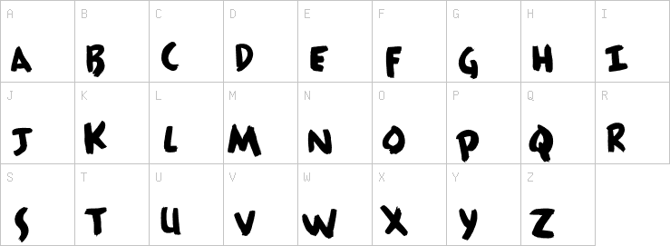 Uppercase characters
