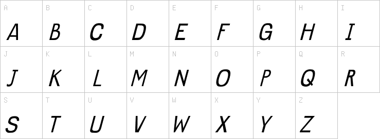 Uppercase characters