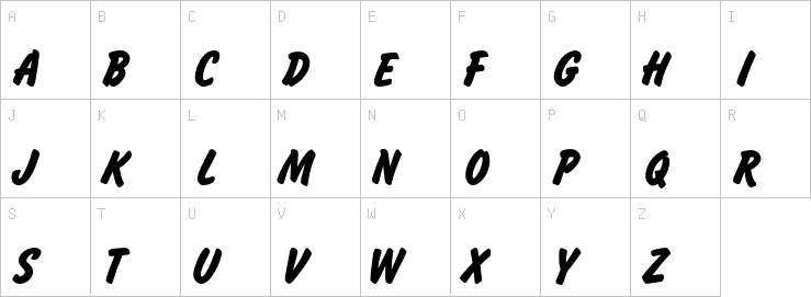 Uppercase characters
