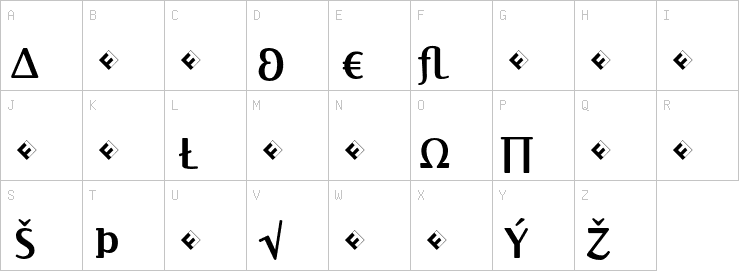Uppercase characters