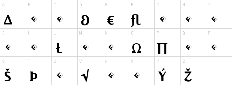 Uppercase characters