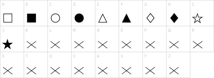 Uppercase characters