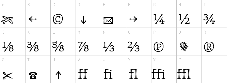Uppercase characters