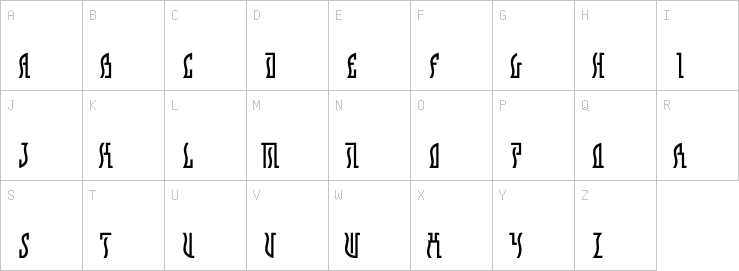 Uppercase characters