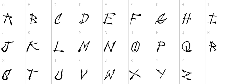 Uppercase characters