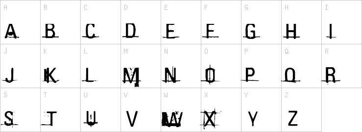 Uppercase characters
