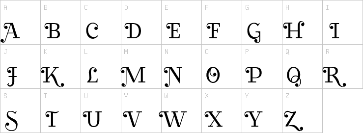 Uppercase characters