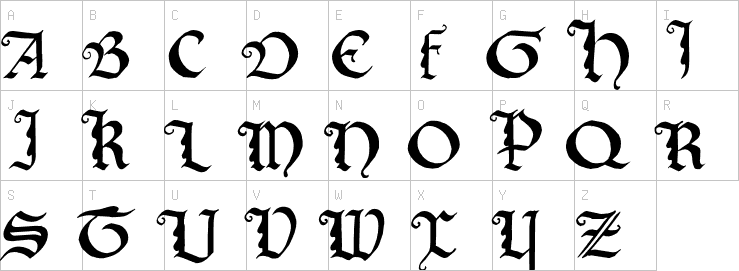 Uppercase characters