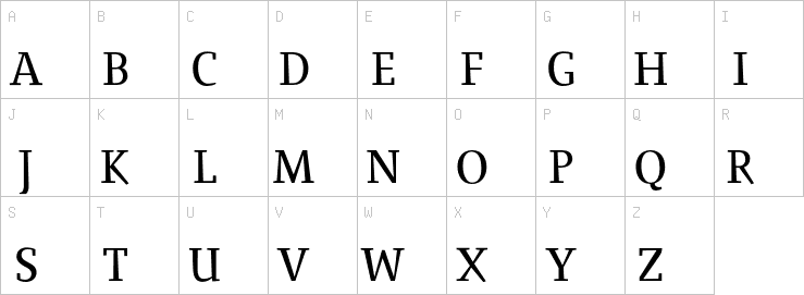 Uppercase characters