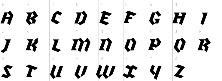 Uppercase characters