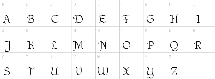 Uppercase characters