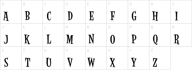 Uppercase characters