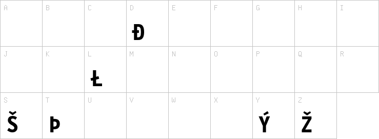 Uppercase characters