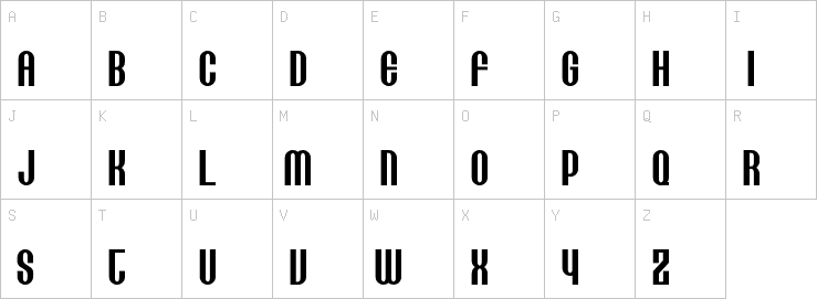 Uppercase characters