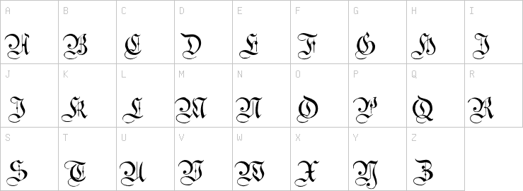 Uppercase characters