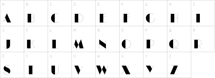 Uppercase characters