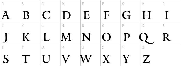 Uppercase characters
