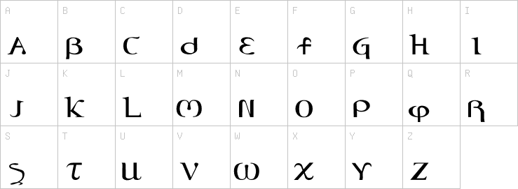 Uppercase characters