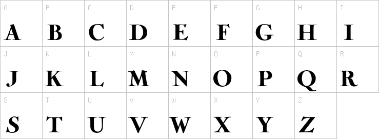 Uppercase characters