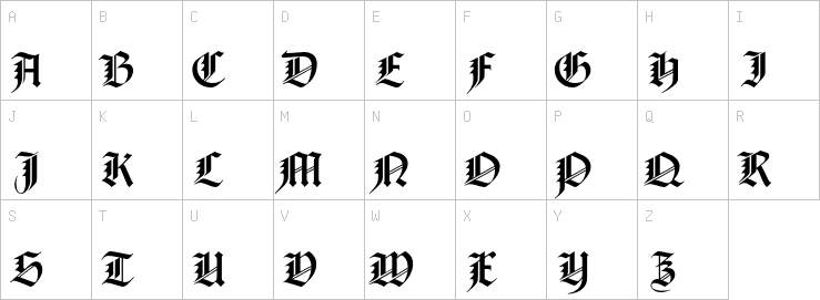 Uppercase characters