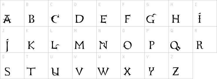 Uppercase characters