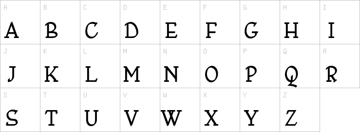 Uppercase characters