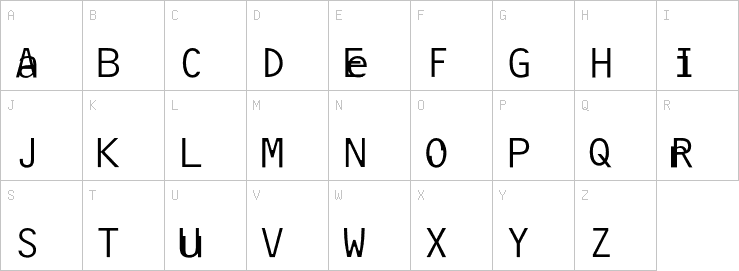 Uppercase characters