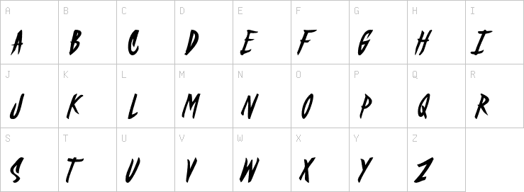Uppercase characters
