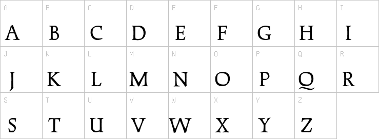 Uppercase characters