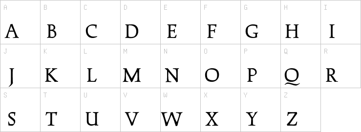 Uppercase characters