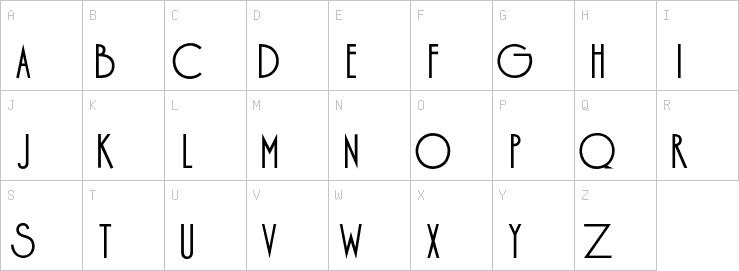 Uppercase characters