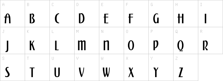 Uppercase characters