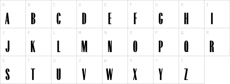 Uppercase characters