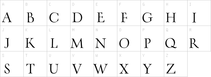 Uppercase characters