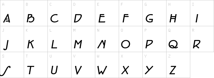 Uppercase characters