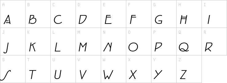 Uppercase characters
