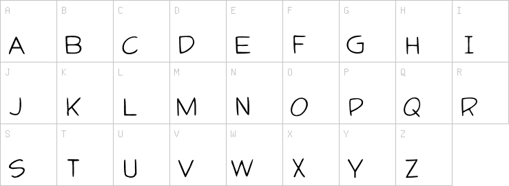 Uppercase characters