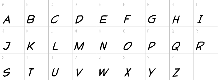 Uppercase characters