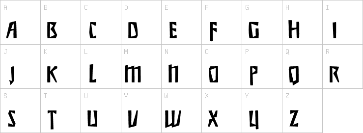 Uppercase characters