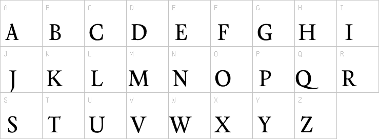 Uppercase characters