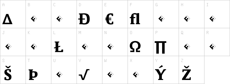 Uppercase characters