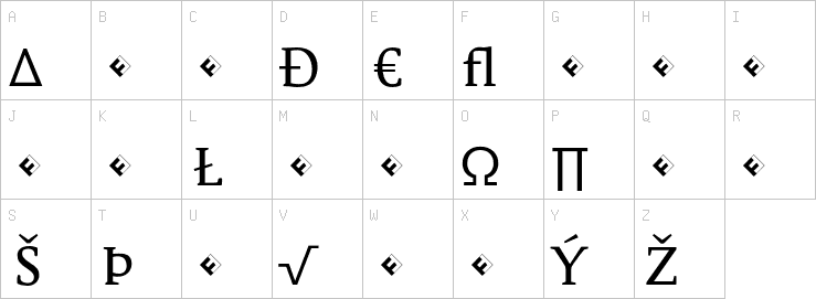 Uppercase characters