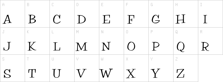 Uppercase characters