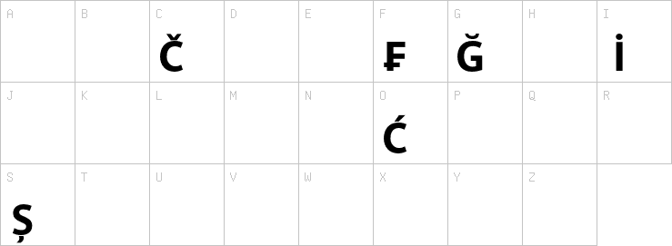 Uppercase characters