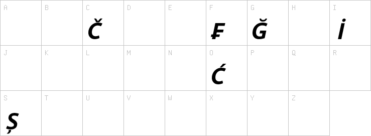 Uppercase characters